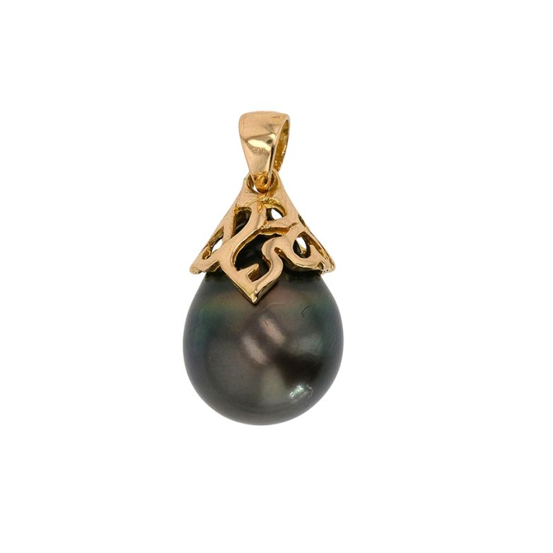 Pendentif perle de Tahiti or jaune 4.77g Comme neuf -  reconditionné disponible sur Gemme Les Bijoux